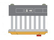 Image of a vapor chamber with an edge-mounted heat source