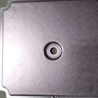 Flattened hole processing