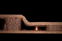 Pressed protrusion section